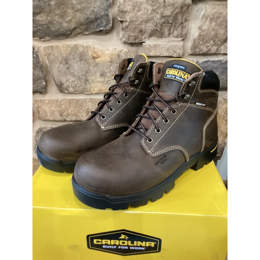 Carolina Mens  Insulated Waterproof Safety Comp Toe Work Boots Brown CA3535 11.5